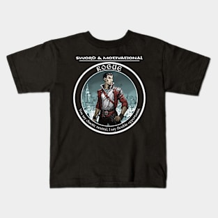 Sword and Motivational - Rogue Dark Kids T-Shirt